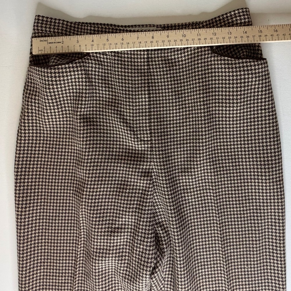 Garfield & Marks Continental Pkt Pants Sz‎ 8 VTG Houndstooth USA Academia Office - Picture 9 of 11